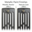 CI-NE-6-METALLIC-01-02 - Georgian 6 Column Cast Iron Radiator H960mm x W999mm CI-NE-6-METALLIC-01-02 - Georgian 6 Column Cast Iron Radiator H960mm x W999mm